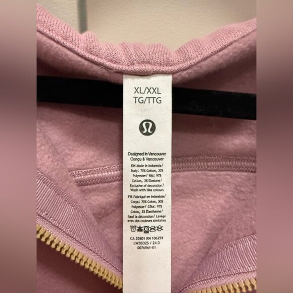 Lululemon XL\XXL Pink Scuba Full Zip Sweatshirt. 💕⚡️ - Picture 3 of 3